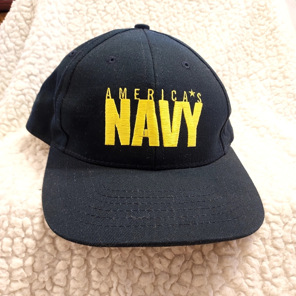 America's Navy Baseball Hat Adjustable NWOT Navy